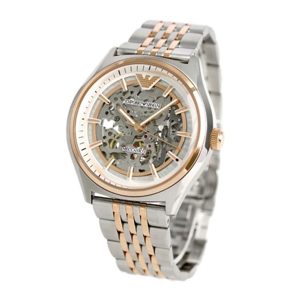 Emporio Armani Other - New Emporio Armani Men's Meccanico Skeleton Dial Automatic Luxury Watch AR60002